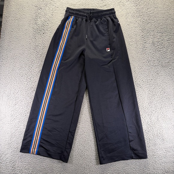 Fila Pants - Fila Pant Women's S Black Track Baggy Basketball Performance Athletic Workout
